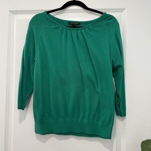 Banana Republic Green Crew Neck Sweater Lightweight Knit